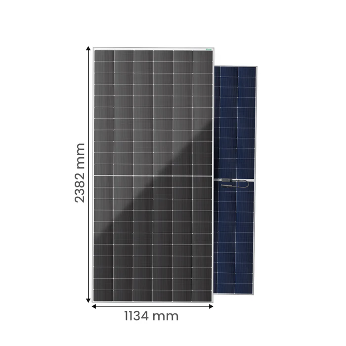 Loom Solar SHARK 625 Wp N-Type TOPCon G12R Dual Glass Bifacial Solar Panel(Pack of 36) Save 44% - Image 3