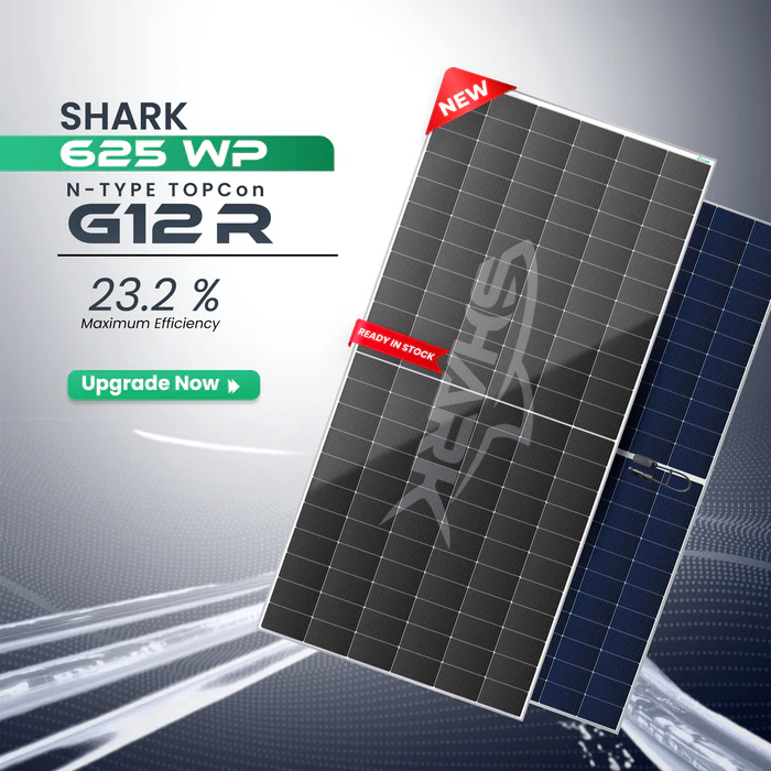 Loom Solar SHARK 625 Wp N-Type TOPCon G12R Dual Glass Bifacial Solar Panel(Pack of 36) Save 44% - Image 5